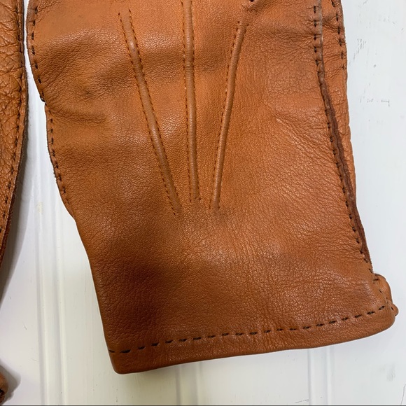 Vintage Daniel Hays Brown Leather Gloves - Picture 10 of 12